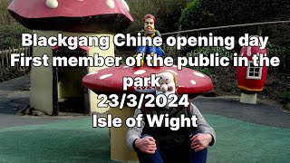 📽 Blackgang Chine opening day  First member of the public in the park 2332024  Isle of Wight [upl. by Festus934]