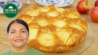 Schneller Apfelkuchen  Versunkener Apfelkuchen mit Rührteig 🍎🍏 🔝 [upl. by Yenffit109]