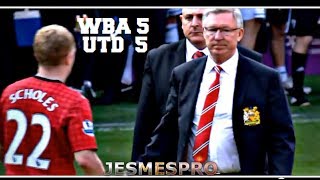 West Bromwich Albion FC vs Manchester United 55 HD [upl. by Britta489]