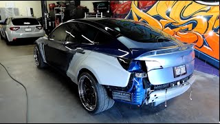 MOLDED WIDEBODY Tesla Model 3 Build  Part 3 [upl. by Aenert199]