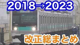 【解説】ダイヤ改正で何かしら変わる小田急線と千代田線 複々線化後の直通の変化を総ざらい [upl. by Alrahs]