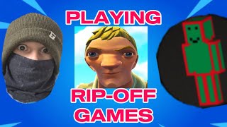 Playing RIPOFF Games On Roblox With joniboymaster6387 [upl. by Suoicul]