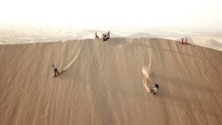 Sandboarding the Peruvian Sand Dunes of Huacachina [upl. by Kcod]