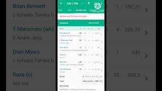 Zimbabwe vs Gambia 2020 match score card shubcgvlog26 icct20worldcup2024 icc worldnews ipl [upl. by Adhamh835]