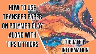 Using transfer paper on polymer clay tips amp tricks water soluble transfer paper earrings [upl. by Kirkpatrick575]