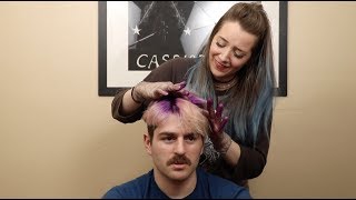 Cutting And Coloring My Boyfriends Hair [upl. by Beane]