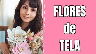 APRENDE A REALIZAR FLORES DE TELA FLORES TEXTILES FÁCILES diy diyprojects floresdetela [upl. by Annaihr]