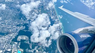 INTENSE BUZZ  jetBlue Airbus A320  Takeoff and Landing  Newark to Miami [upl. by Hamrah]