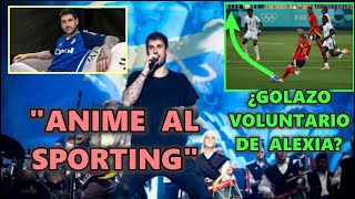 MELENDI ANIMADO al SPORTING en CONCIERTO GIJÓN  GOLAZO PUTELLAS vs NIGERIA desde GRADA [upl. by Rawden]