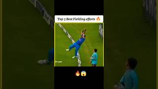 Top 3 Best Fielding efforts 🔥 in Cricket History ipl viratkohli Shorts jaspritbumrah viral [upl. by Mitinger936]