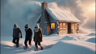 Calming Blizzard and Snowstorm Sounds with Strong Wind for Sleep Cozy Winter Cabin  10 min [upl. by Kramal]