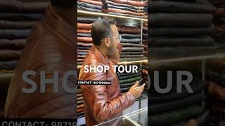 SHOP TOUR DanishLeatherProducts leather jacket fashion shorts youtubeshorts [upl. by Baun]