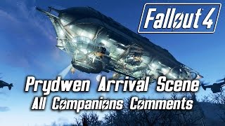 Fallout 4  Prydwen Arrival Scene  All Companions Comments [upl. by Alcina]