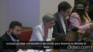 Plfss  intervention pour créer une conférence de financement du régime des retraite [upl. by Yelrac273]