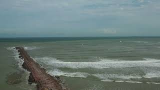 Boca Chica surf from Hurricane Francine [upl. by Cagle]