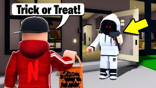 I Went TRICK OR TREATING In Brookhaven Brookhaven RP [upl. by Howlan792]