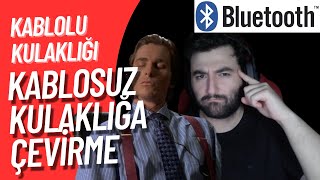 Kablolu Kulaklık Kablosuz Kulaklığa Nasıl Dönüştürülür Swiss Charger Bluetooth Dönüştürücü [upl. by Alehs]