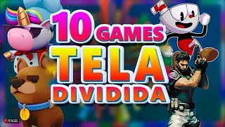 10 Games com tela dividida para jogar de 2 a 4  PC PS4 SWITCH XBOX ONE  7 Fases [upl. by Holmun756]