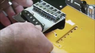 Telecaster mod with piezo pickup [upl. by Sidalg79]