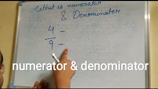 what is numerator and denominator numerator or denominator kya hota hai [upl. by Anoniw]