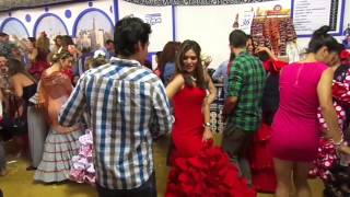 Bailando sevillanas en la feria2014 [upl. by Rafaelle87]