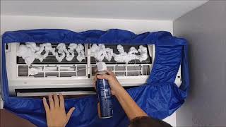 DIY Allin1 Aircon Cleaning Kit Cleaning Demostration [upl. by Oicnanev]