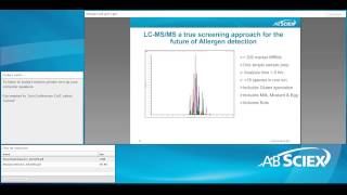 Allergen testing by LCMSMS  Food amp Enviro Summer Webinar Series [upl. by Ube]