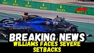 F1 News Williams Faces Spare Parts Struggle After Brazilian GP Disasters [upl. by Llerrahs]