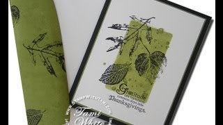 Gorgeous quotfaux layerquot Leaves Card featuring Stampin Up products WOW [upl. by Anilesor]