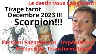 Tirage tarot Décembre 2023 pour le Scorpion [upl. by Nailij448]