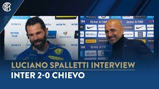 INTER 20 CHIEVO  LUCIANO SPALLETTI INTERVIEW quotCongratulations to Sergio Pellissierquot [upl. by Odrahcir683]