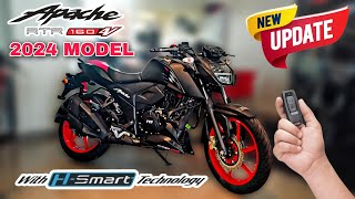 Tvs Apache 160 4V 2024 Model  Review  New Features  Mileage  Top Speed  Price  A2R motoride [upl. by Haon]