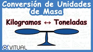 ⚖️ Conversión de Unidades de Masa Kilogramos a Toneladas kg a T y Toneladas a Kilogramos [upl. by Eleazar]