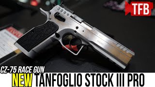 One Fine CZ75 The NEW Tanfoglio Stock III Pro Pistol IWA 2022 [upl. by Eiramalegna]