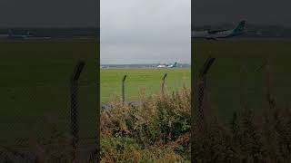 Aer lingus takeoff Edinburgh Airport [upl. by Trahurn]