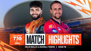 2024 Abu Dhabi T10 I Match 18 Highlights Delhi Bulls vs Bangla Tigers  Season 8 [upl. by Nirrat]