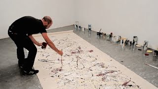 How to paint like Jackson Pollock – One Number 31 1950 – with Corey DAugustine  IN THE STUDIO [upl. by Hazel82]