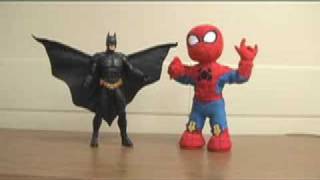 Batman Dark Knight vs Marvel FAIL Funny Toy Review Video Mike Mozart HulkSpiderman JeepersMedia [upl. by Nagel]