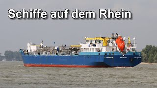 Schifffahrt auf dem Rhein  Binnenschiffe [upl. by Yettie]