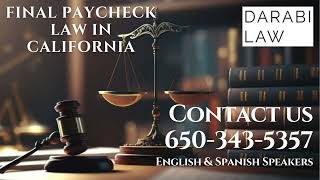 Final Paycheck Law In California [upl. by Other]