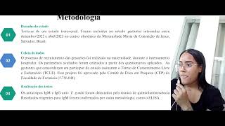 AVALIAÇÃO DA PREVALÊNCIA DA INFECÇÃO PELO Toxoplasma gondii EM GESTANTES EM SALVADORBA [upl. by Ahsekan]