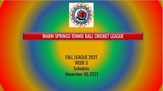 WCL Fall League 2021  W5 Schedule 6 Nov 2021 [upl. by Luapsemaj]