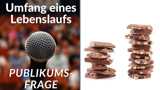 Lebenslauf Umfang  wie viele Seiten darf ein CV maximal haben [upl. by Affer226]