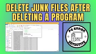 How to Delete Junk Files After Deleting a Program in Windows 10 [upl. by Llerdnod]