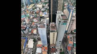 Dont look if youre afraid of hights Highrise in Manila Philippines [upl. by Towbin]