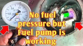 5 causes when no fuel pressure but fuel pump is working  Crank but wont Start  problems solved [upl. by Buschi]