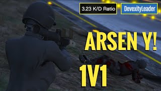 Arsen Y vs Georgking8514 Intense 1v1 GTA Online [upl. by Ailbert851]