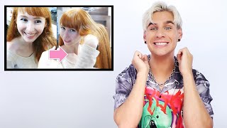 Hairdresser Reacts To Japanese Permanent Hair Straightening [upl. by Aliuqa]