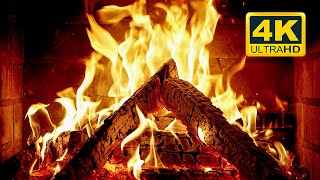 🔥 Cozy Fireplace 4K UHD Fireplace with Crackling Fire Sounds Christmas Fireplace Winter 2023 [upl. by Nawotna]