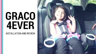 HOW TO INSTALL GRACO 4EVER CAR SEAT ALL 4 POSITION [upl. by Ameehs]